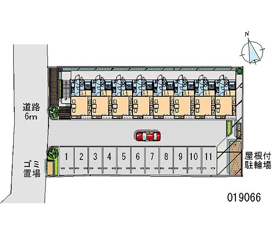 ★手数料０円★佐野市堀米町　月極駐車場（LP）